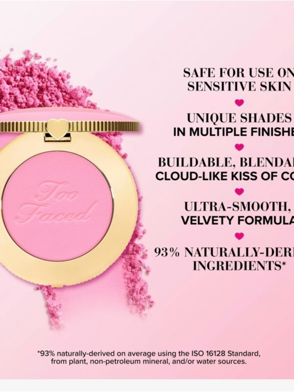 Too Faced Cloud Crush Blurring Powder Blush Super Candy Clouds New in Box - Picture 5 of 7